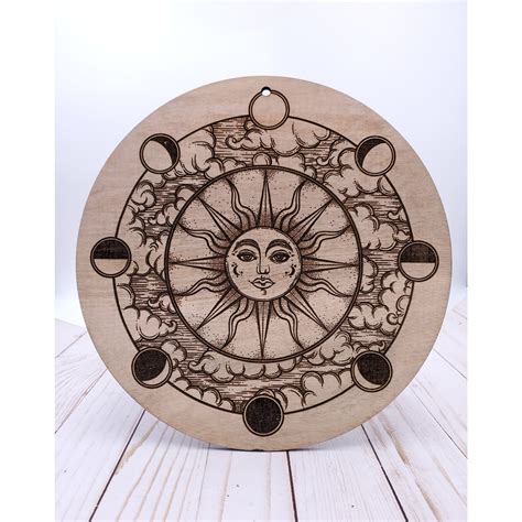 11x11 Moon Phase Wall Hanging Wiccan Art Pagan Alter Tools Etsy