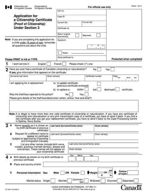 Canadian Citizenship Application Form Pdf Fill Out Sign Online Dochub Hot Sex Picture