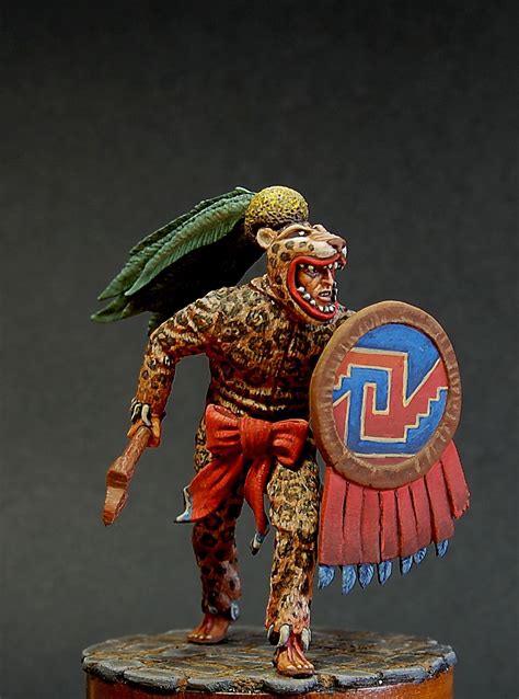 Aztec Warrior 54 Mm Painted By A Lebedev Aztec Empire Aztec