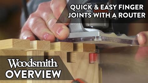 Fast And Easy Finger Joints With A Router Jig Youtube