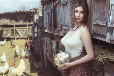 Sexy Farm Girl By David Dubnitskiy Nh P