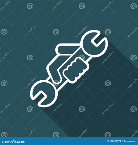 Wrench Symbol Icon Stock Vector Illustration Of Craftsman 118516574