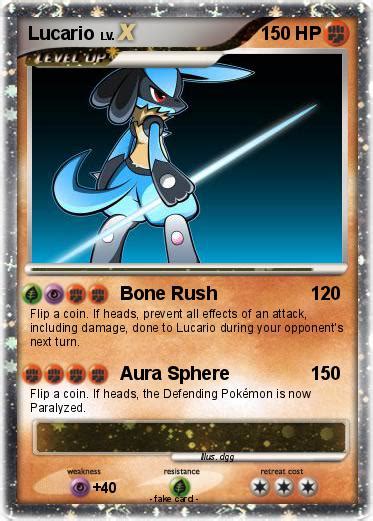 Pokémon Lucario 5108 5108 Bone Rush My Pokemon Card