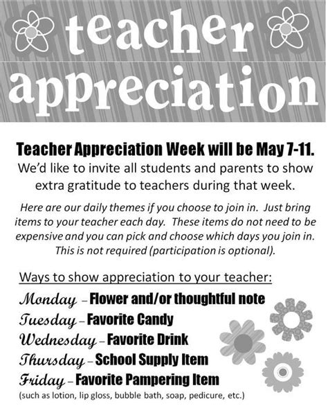 Teacher Appreciation Teacher Appreciation Week Themes Teacher