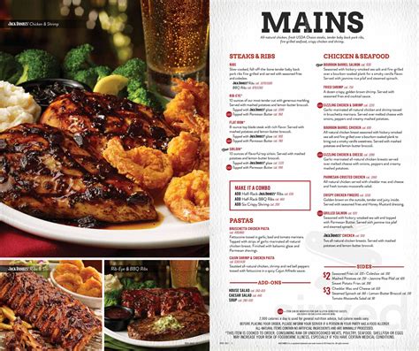 Tgi Fridays Menu In Denver Colorado Usa