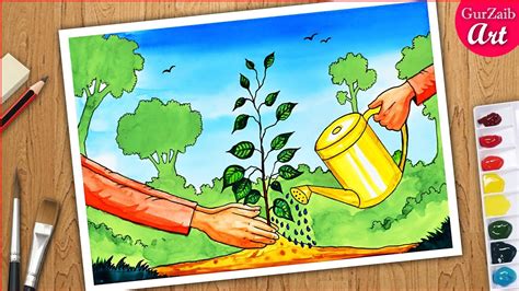 Download Plant Trees Save Trees Easy Poster Making Van Mahotsav