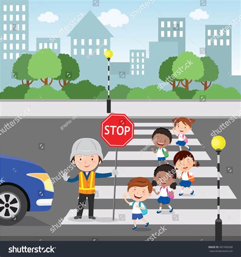 Traffic Safety Cartoon