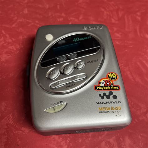 sony wm fx290w walkman portable am fm weather cassette player radio works 27242637085 ebay