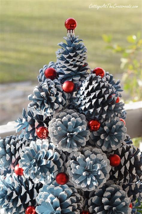 How To Make Pine Cone Christmas Trees Cottage At The Crossroads