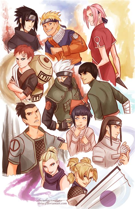 Naruto Characters By Viria13 On Deviantart