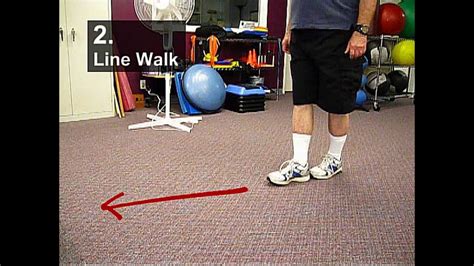 Fall Prevention Exercises Balance Series Line Walking Youtube