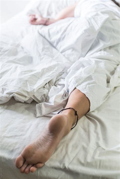 Foot Of Sleeping Man By Diane Durongpisitkul Bed Sleep