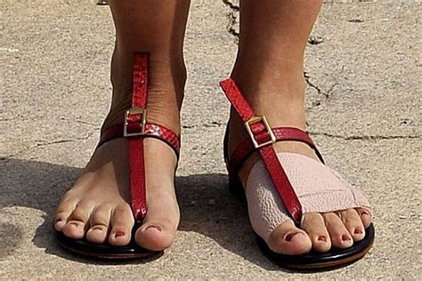 Maggie Gyllenhaal Wears Chloe Buckled T Strap Sandals