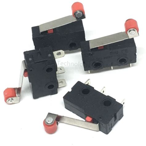 10 Pcs Mini Micro Limit Switch Roller Lever Arm Spdt Snap Action Lot