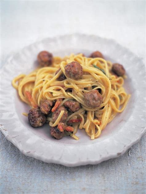 Sausage Carbonara Pasta Recipes Jamie Oliver Recipes