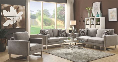 Stellan Grey Living Room Set 1stopbedrooms Contemporary Sofa Set