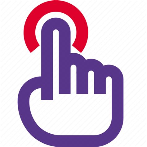 Finger Tap Icon Download On Iconfinder On Iconfinder
