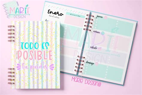 Plantilla Imprimible Planner 2021 Marie Design