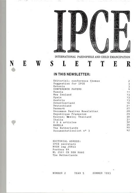 Newsletter 09 Summer 1993 Ipce