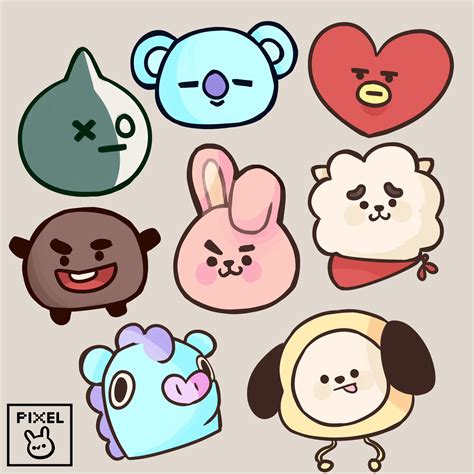 Bt Printable Stickers Bts Stickers Cute Stickers Printable Stickers