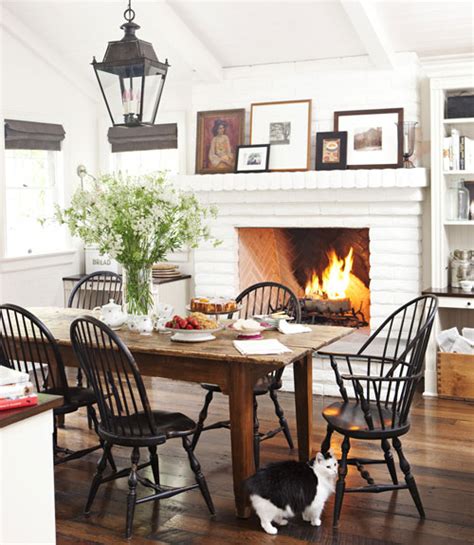 Dining room ideas with fireplace. 7 Lovely Dining Rooms - The Inspired Room