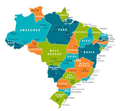 Estados Do Brasil Capitais E Siglas Mundo Educação Estados Do