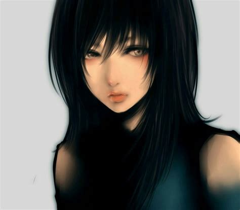 Pin By Breeze Whisper On Art Anime Black Hair Black Hair Green Eyes