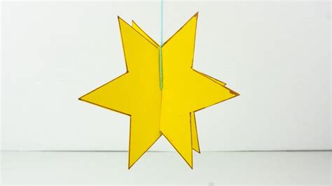 3d Paper Star With Printable Star Template Diy