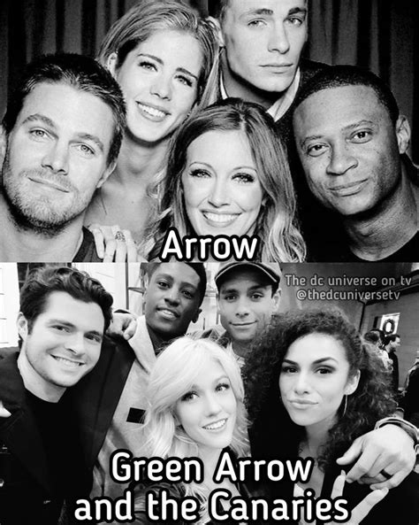 The Cast Of Arrow Green Arrow And The Canaries