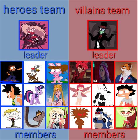 Heroes Vs Villains By Alicia365armour On Deviantart