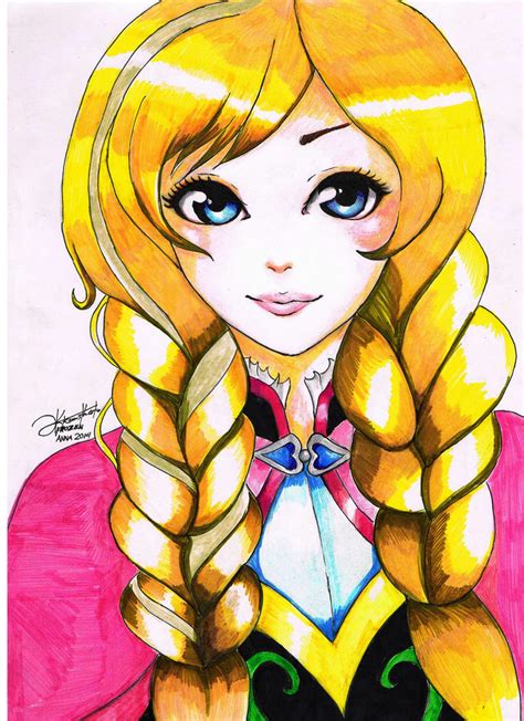 Frozen Anna Anime 2014 Pa 1 By K3nn3thcute On Deviantart