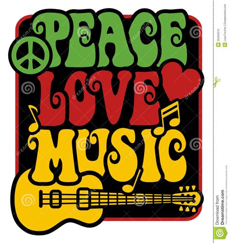 Peace Love Music Symbols