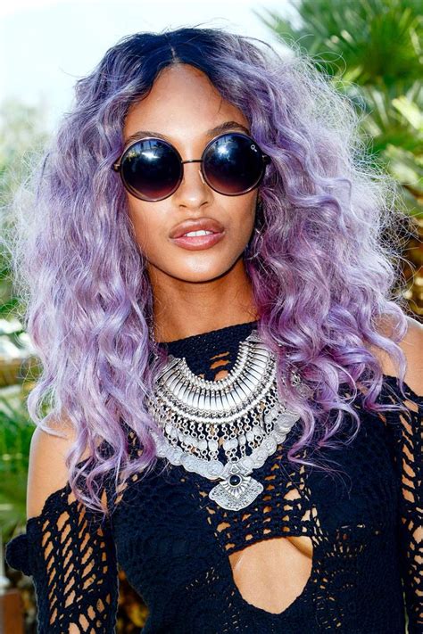 10 Stunning Hair Colors For Dark Skin Tones Byrdie Purple Hair