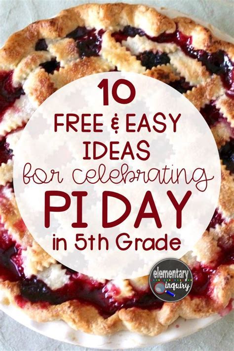 It is celebrated in countries that follow the month/day (m/dd) date format, because the digits in the date, march 14 or 3/14, are the first three. Free Easy Printable Pi Day Ideas for the Math Classroom #5thGrade #elementaryinquiry #piday in ...