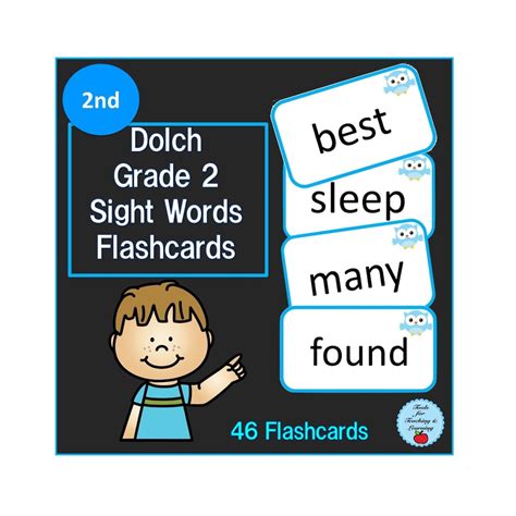 Dolch Grade 2 Sight Words Flashcards Etsy
