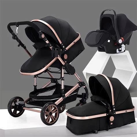 Baby Stroller Portable Baby Carriagefold Pramaluminum Frame High