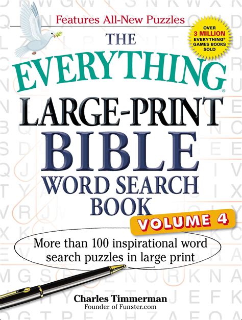 The Everything Large Print Bible Word Search Book Volume 4 Book By