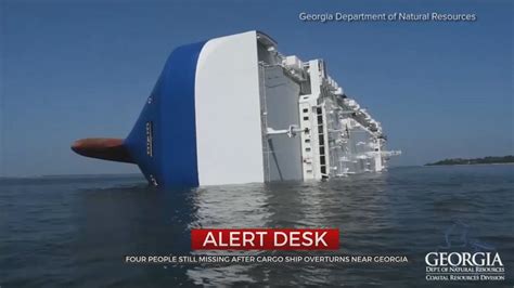 Coast Guard Rescues 3 Crewmen From Capsized Ship