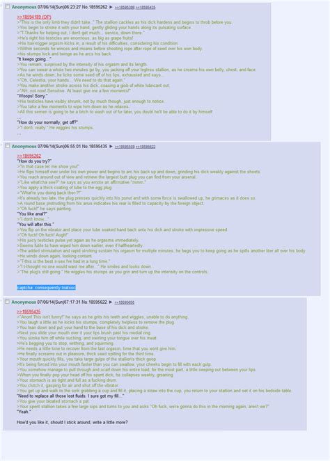 669828 Explicit Oc Oc Anon 4chan 4chan Screencap Amputee Anal