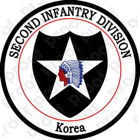 Sticker Us Army Unit 2nd Infantry Division Korea Ebay