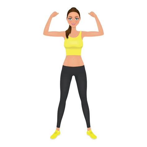Woman Flexing Arm Illustrations Royalty Free Vector Graphics And Clip