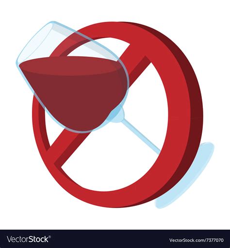 Browse our huge inventory of no alcohol signs. No alcohol sign cartoon icon Royalty Free Vector Image