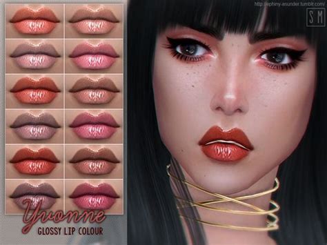 A New Glossy Lip Colour Found In Tsr Category Sims 4 Female Lipstick