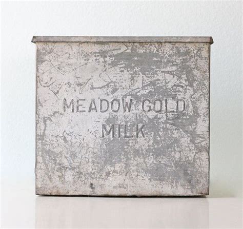 Vintage Meadow Gold Dairy My Grandpa Delivered For Them Gold Milk Back