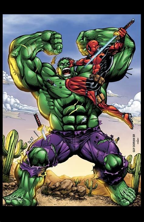 Hulk Vs Deadpool Colors By Seanforney On Deviantart Marvel Comics