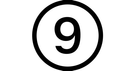 9 Circle Free Vector Icon Iconbolt