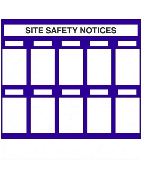 Site Safety Notices With Or Without Your Logo 1220mm X 1220mm 3mm