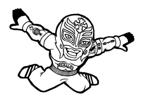 Chibi Rey Mysterio Coloring Page Download Print Or Color Online For Free