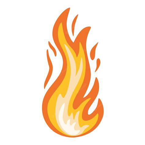 Premium Vector Fire Hot Flame Symbol Burning Blazing Fire Icon Heat