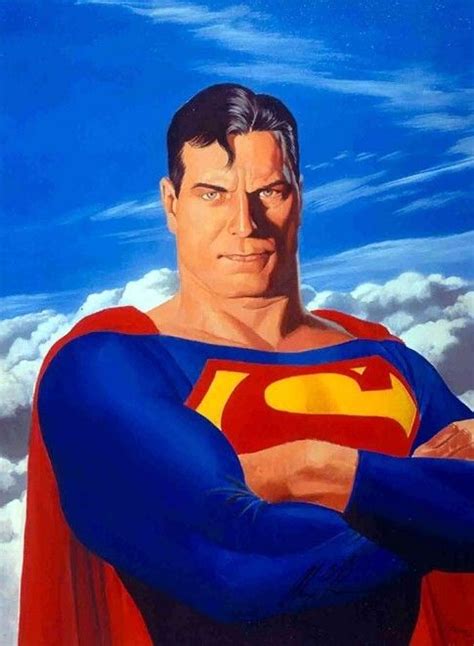 Superman Portrait By Alex Ross Mundo Superman Superman Man Of Steel